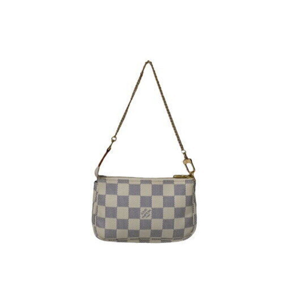 Louis Vuitton Pouch Damier Azur White Leather - Picture 1 of 8